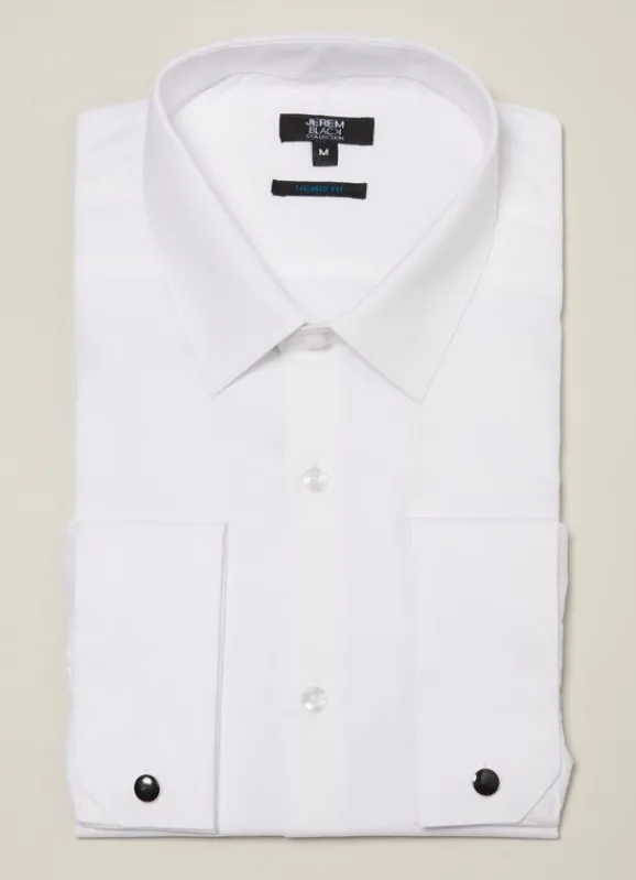 jerem Chemise cérémonie en popeline de coton – Tailored fit- Chemises En Popeline | Chemises Blanches