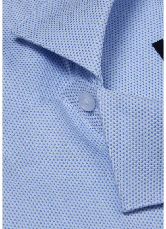 jerem Chemise texturée à motif fantaisie en coton – Sans repassage – Comfort fit- Chemises En Coton | Chemises Sans Repassage