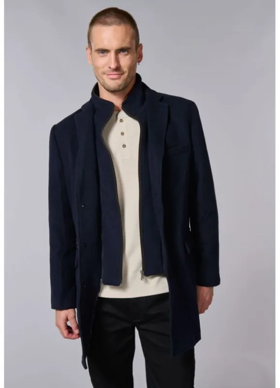 jerem Manteau en laine col tailleur mi-long- Manteaux Mi-longs