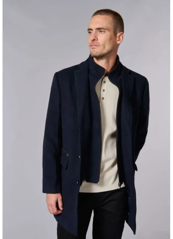 jerem Manteau en laine col tailleur mi-long- Manteaux Mi-longs