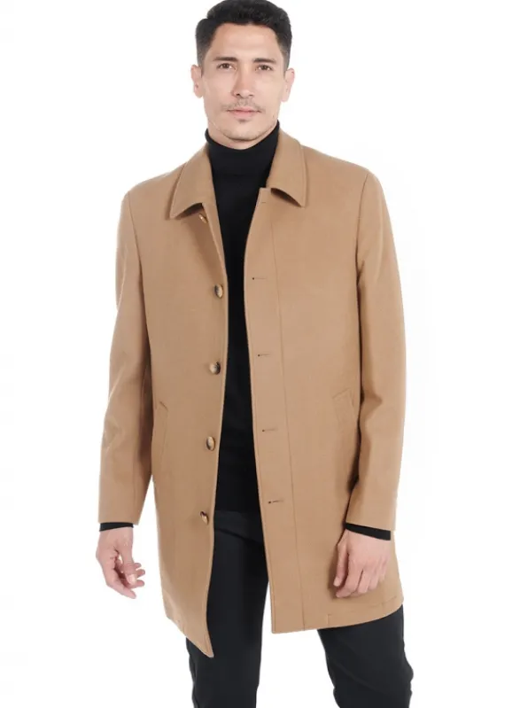 jerem Manteau homme coupe droite- Manteaux Mi-longs