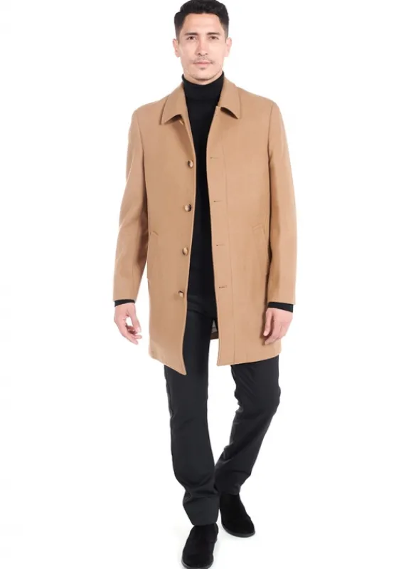 jerem Manteau homme coupe droite- Manteaux Mi-longs