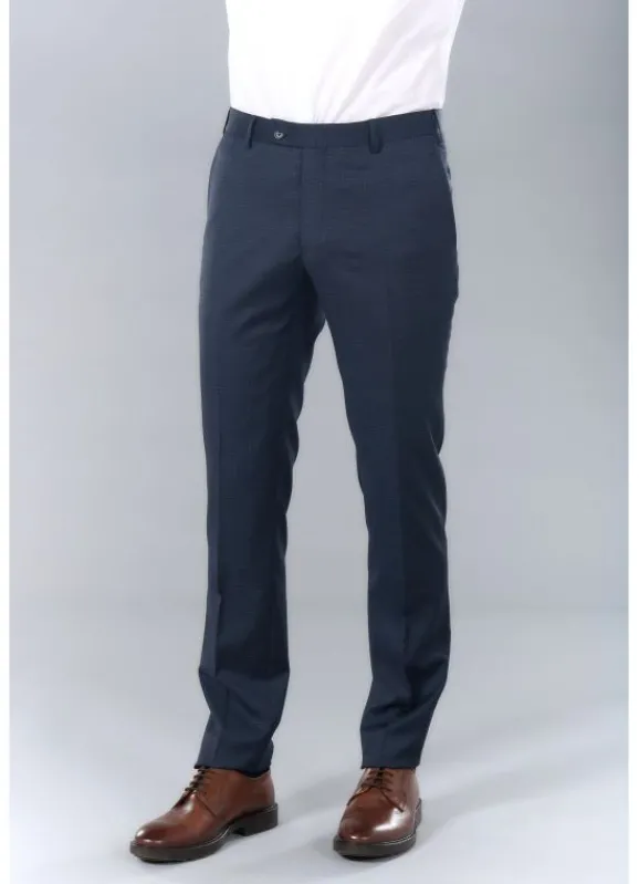 jerem Pantalon de costume à carreau fondu en laine vierge Super 110's Natural Stretch- Costumes Laine | Costumes Stretch