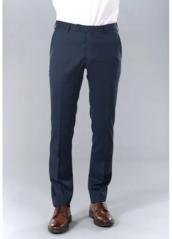 jerem Pantalon de costume à carreau fondu en laine vierge Super 110's Natural Stretch- Costumes Laine | Costumes Stretch