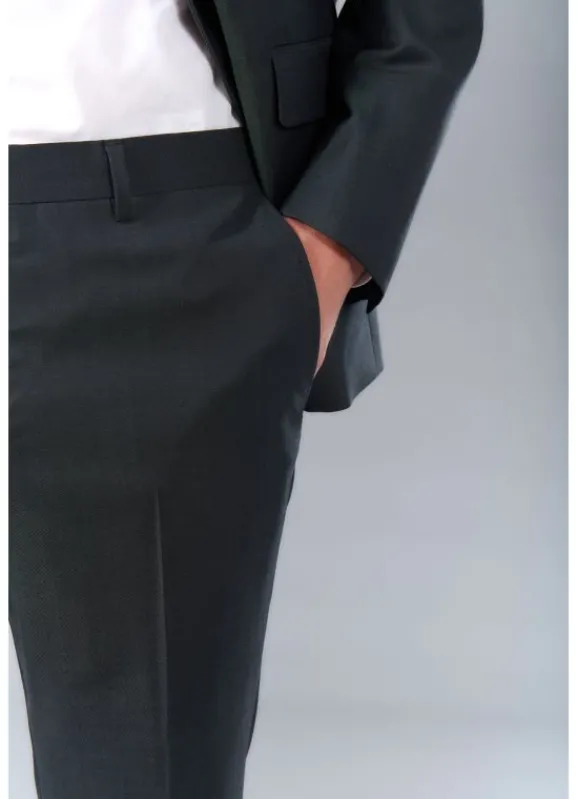 jerem Pantalon de costume classique en laine vierge Super 110’s de la Maison Barberis- Costumes Laine | Pantalons Costume Bleu