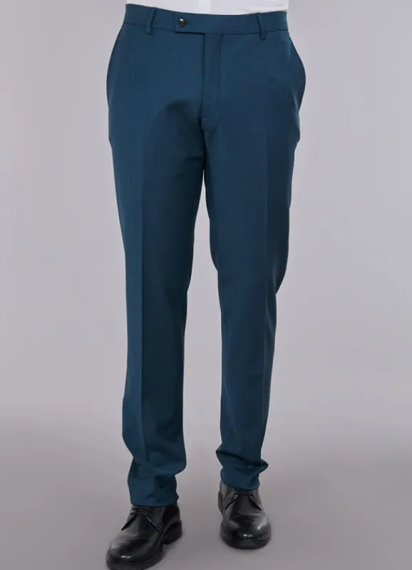 jerem Pantalon de costume en polylaine lavable- Pantalons Costume Bleu | Costumes Décontracté