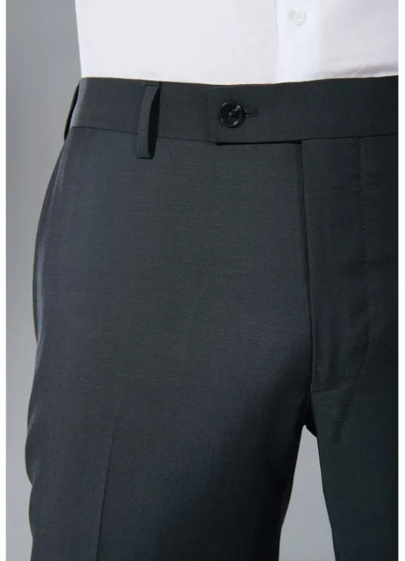 jerem Pantalon de costume lavable en fil à fil bi-stretch de laine mélangée- Pantalons Costume Bleu | Costume Lavable En Machine