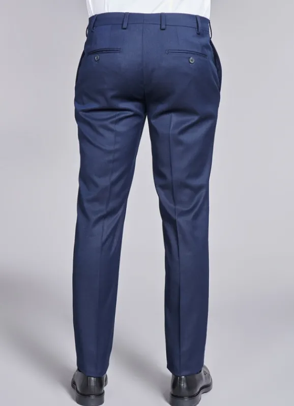 jerem Pantalon droit en poly-viscose- Pantalons Costume Bleu | Costumes Bleu