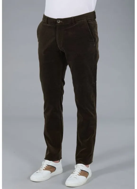 jerem Pantalon minimaliste en velours côtelé- Pantalons Chino