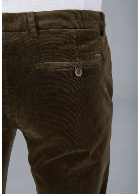 jerem Pantalon minimaliste en velours côtelé- Pantalons Chino