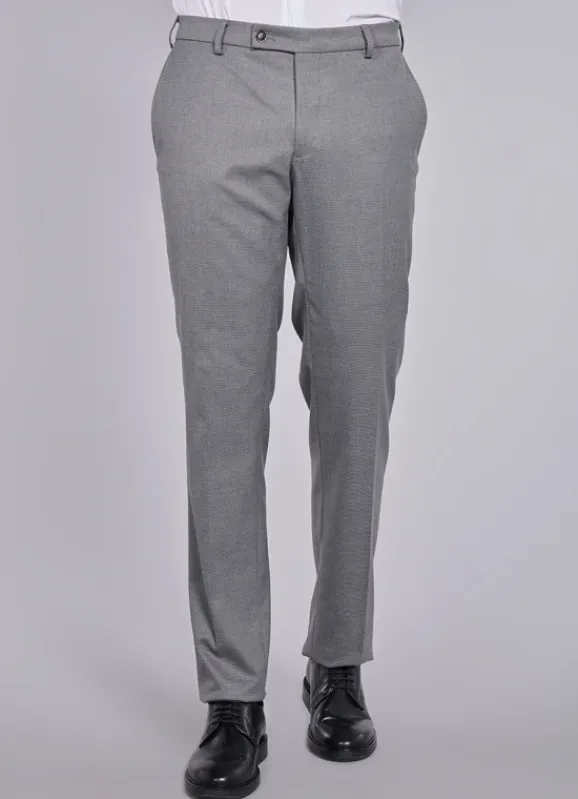 jerem Pantalon regular en polyviscose- Costumes Gris