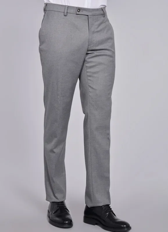 jerem Pantalon regular en polyviscose- Costumes Gris