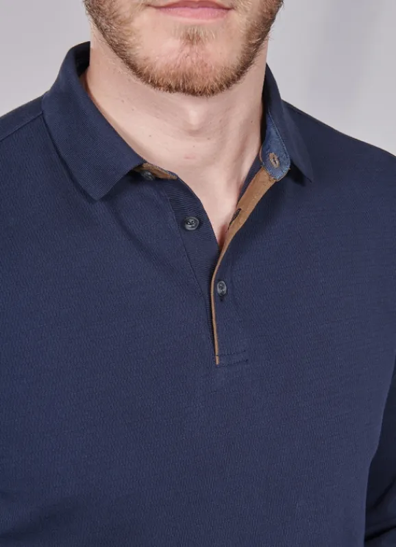 jerem Polo Ronan en jacquard de coton stretch- Polos & T-shirts