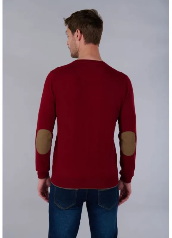 jerem Pull col V coton en coton et cachemire Corki- Pull Col V