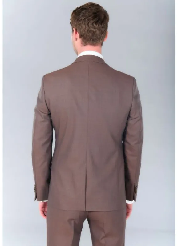 jerem Veste de costume chinée en laine vierge Super 110’s Natural Stretch- Costumes Laine | Costumes Stretch