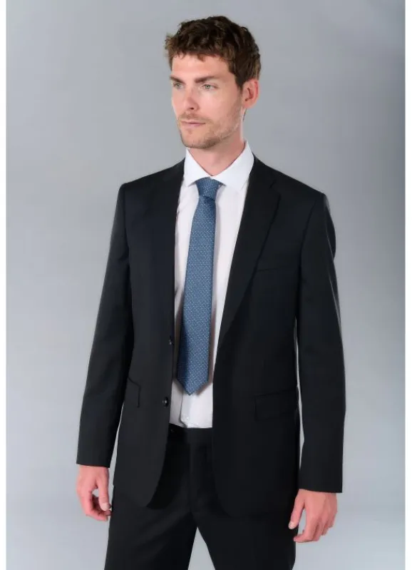jerem Veste de costume classique en laine vierge Super 110's de la Maison Barberis- Costumes Laine | Vestes Costumes Noire